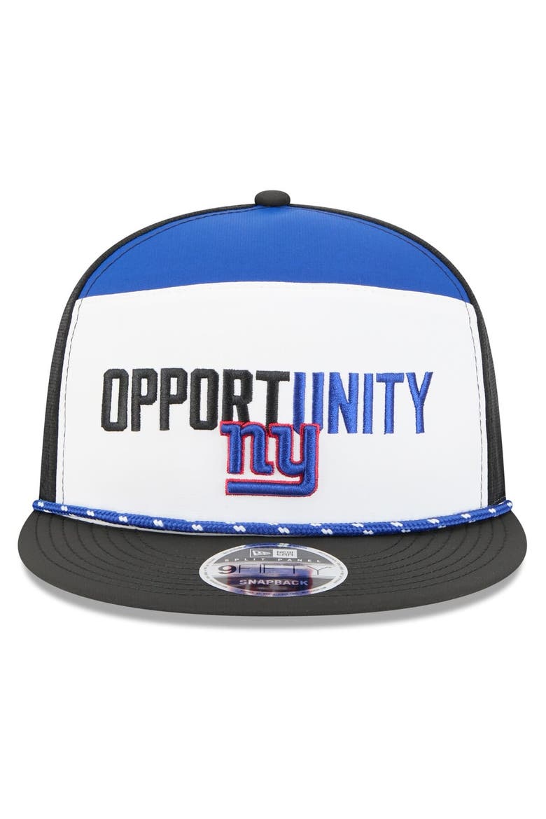 Men's New Era White/Black New York Giants 2025 Inspire Change Split Panel 9FIFTY Snapback Hat, Alternate, color, White