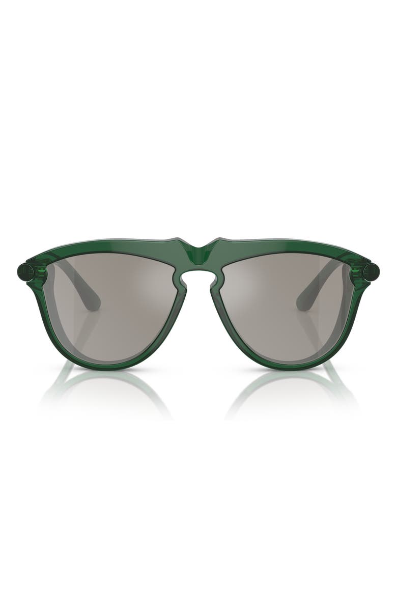 Burberry 58mm Pilot Sunglasses, Main, color, Green