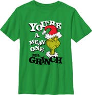 The Grinch Boy's The Grinch Christmas Mean One Graphic T-Shirt