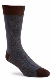 Canali Geometric Jacquard Dress Socks