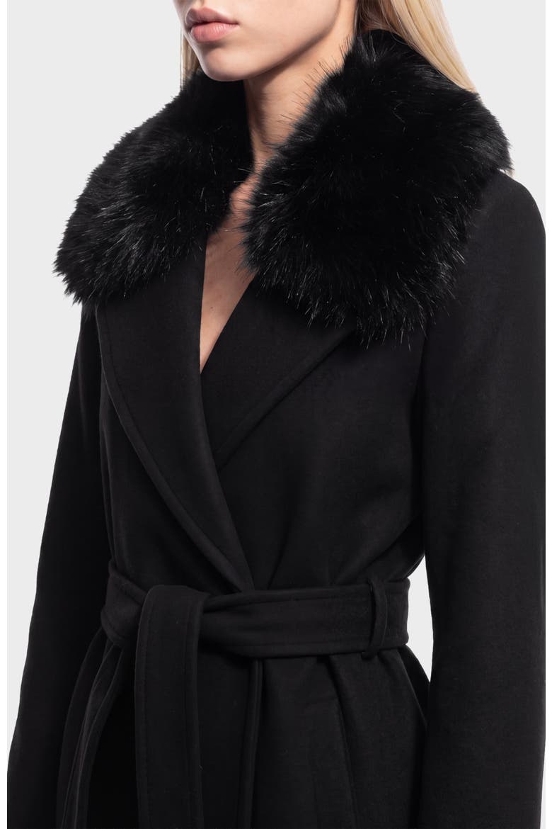 Mel Tailored Wool Coat, Alternate, color, Black