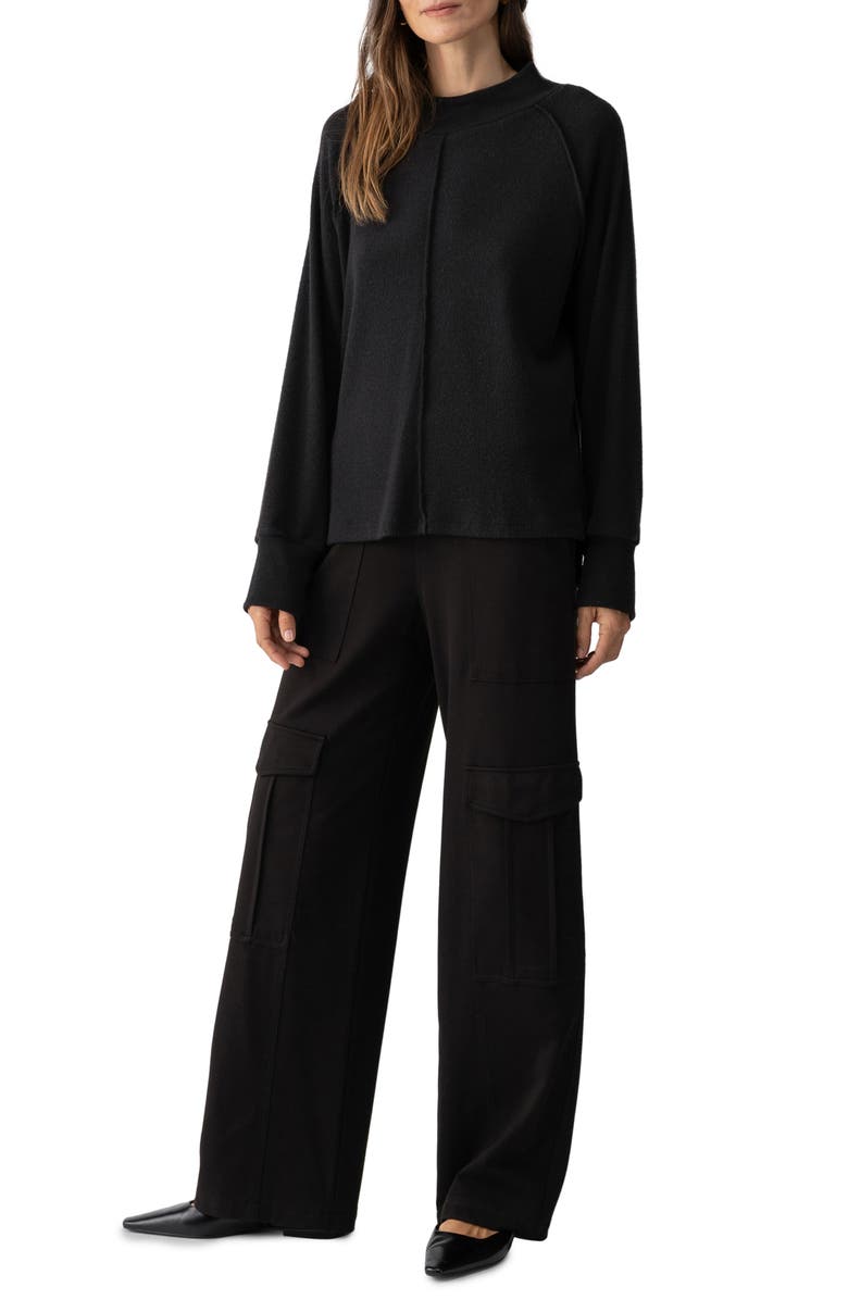 Sanctuary Fireside Exposed Seam Knit Tunic, Alternate, color, 