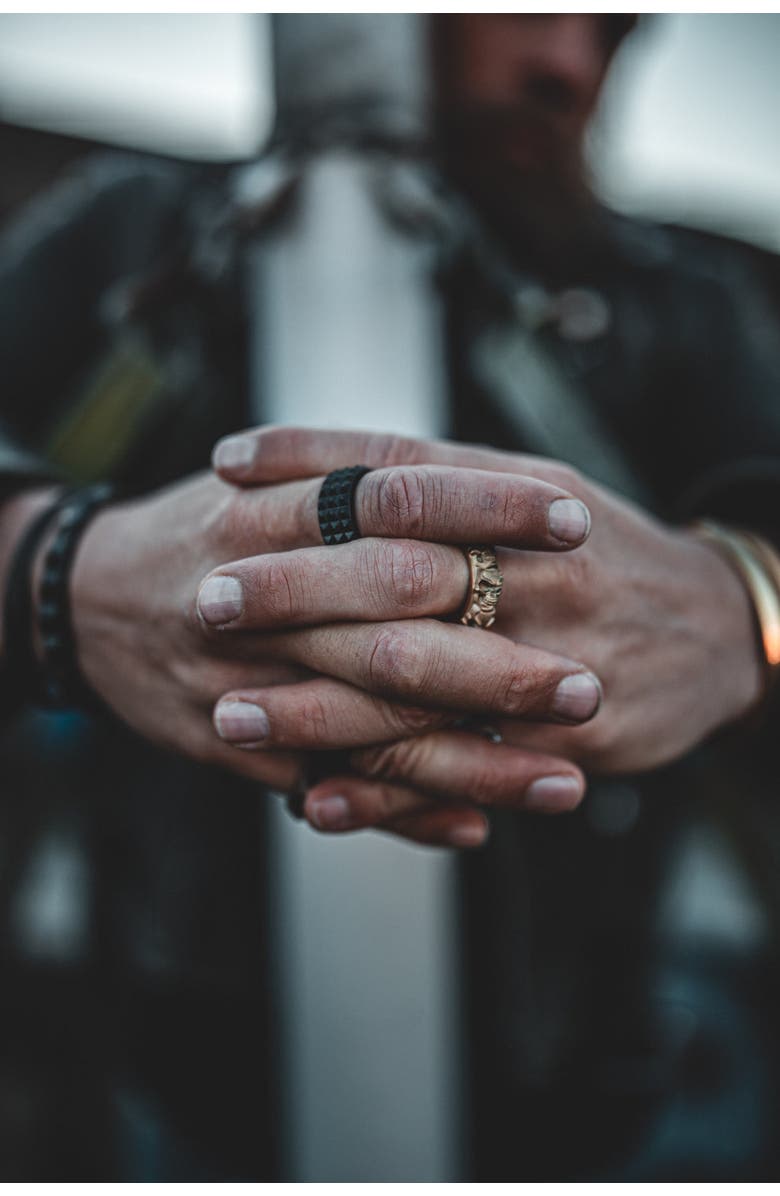 Room101 Punk Rock Ring, Alternate, color, Black