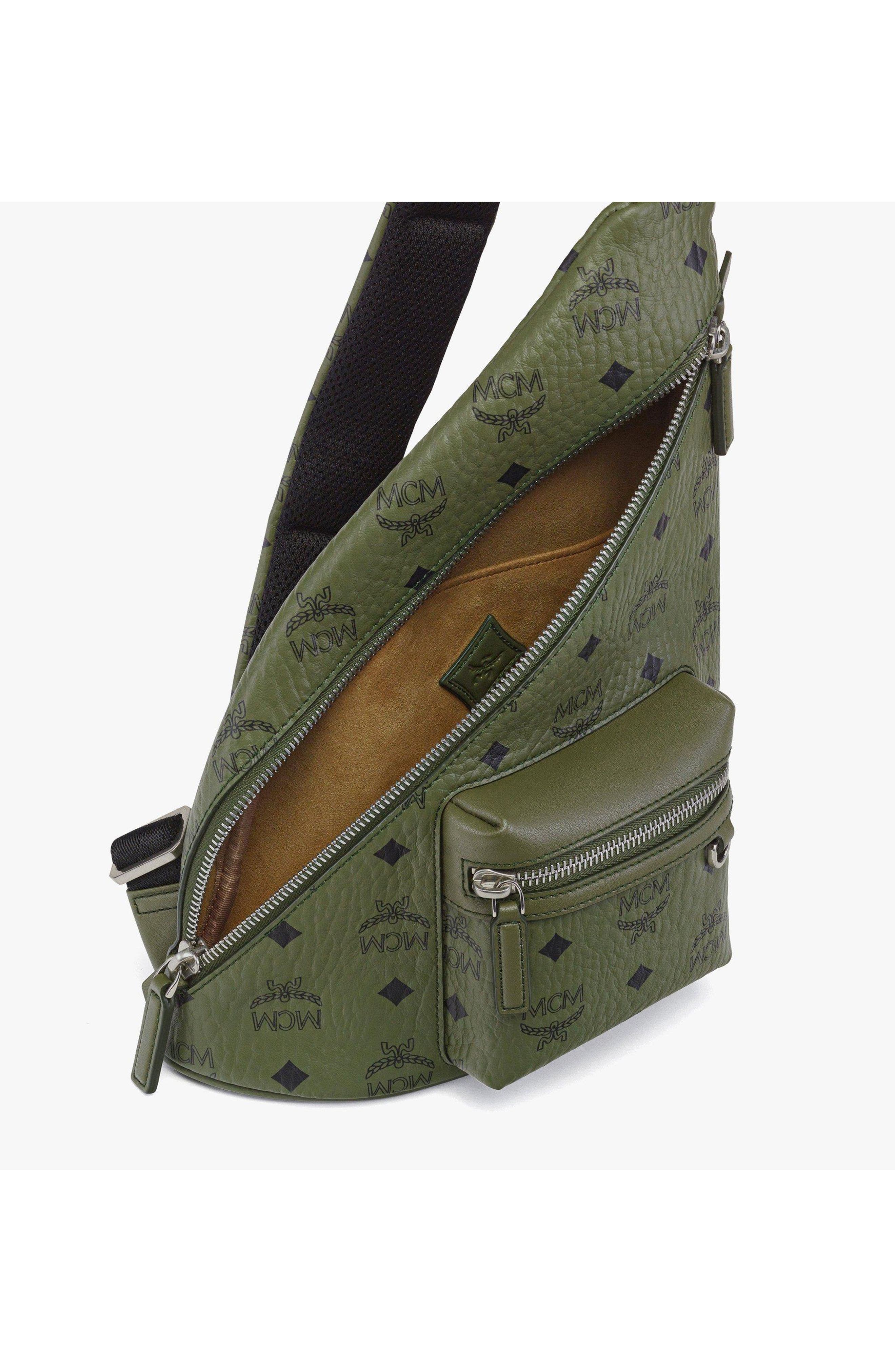 Mini Aren Sling in Visetos, Alternate, color, Khaki Moss
