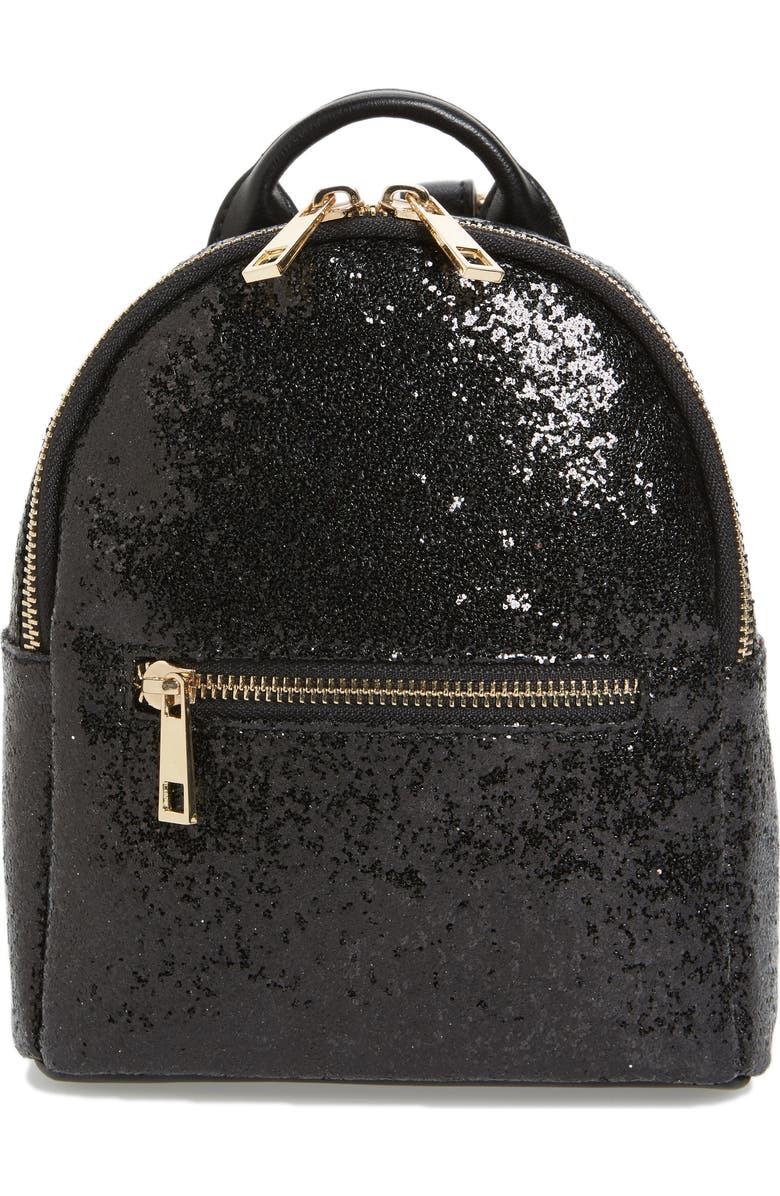 Mali + Lili Glitter Vegan Leather Backpack, Main, color,