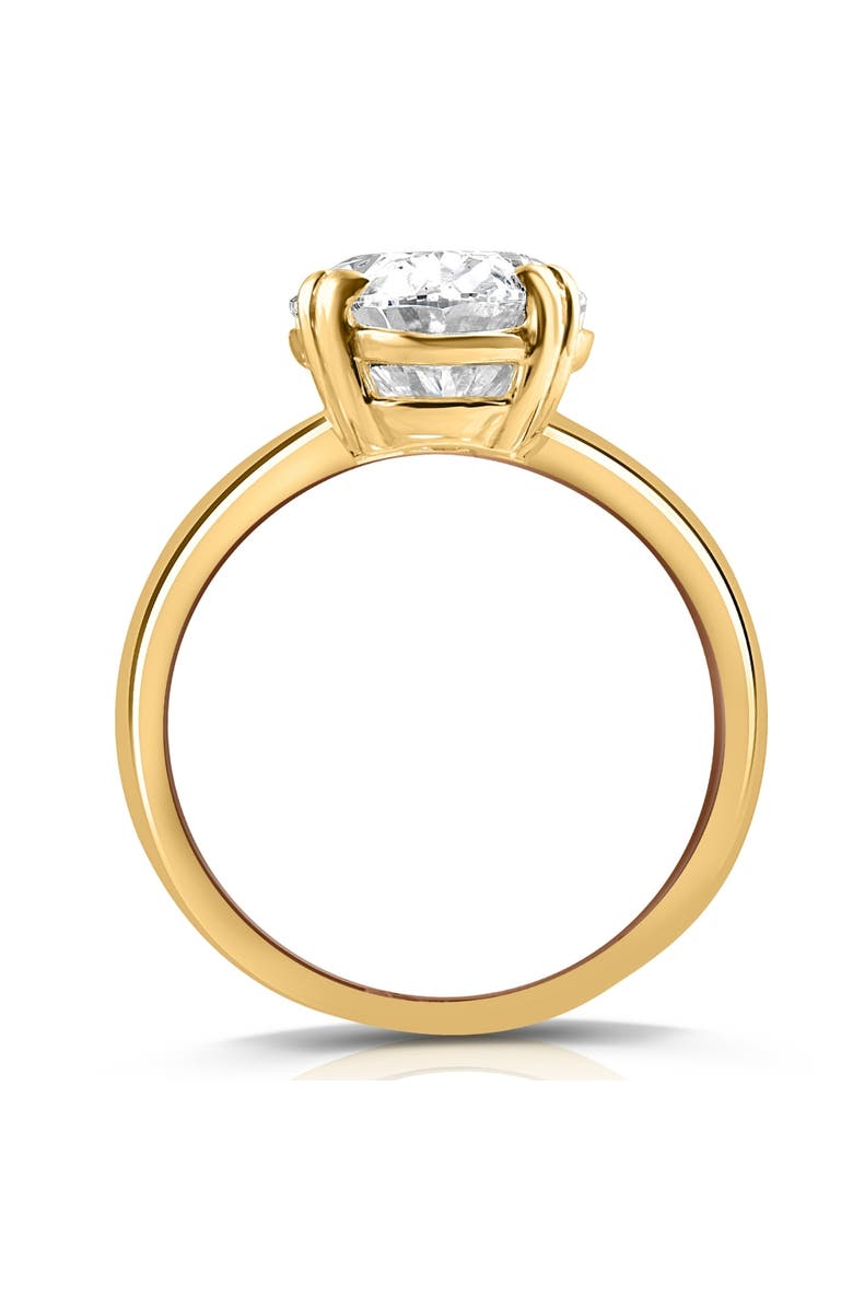 Bliss Diamond Certified 5Ct Oval 14k Gold Diamond Engagement Ring Lab Grown, Alternate, color, 14K Yellow Gold