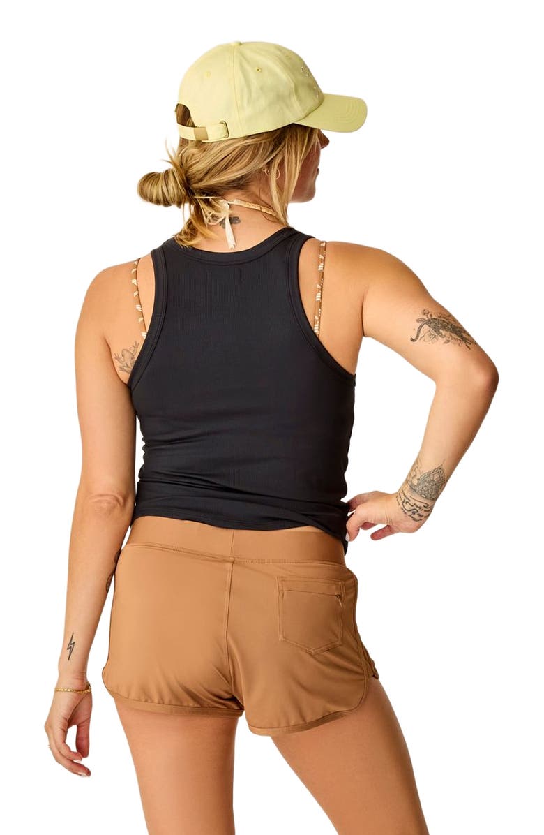 Carve Designs Lyra Rib Tank, Alternate, color, Black