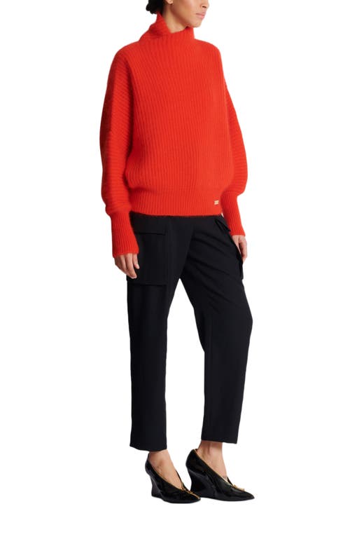 Balmain Mohair Knit Jumper With Collar Detail In Gold