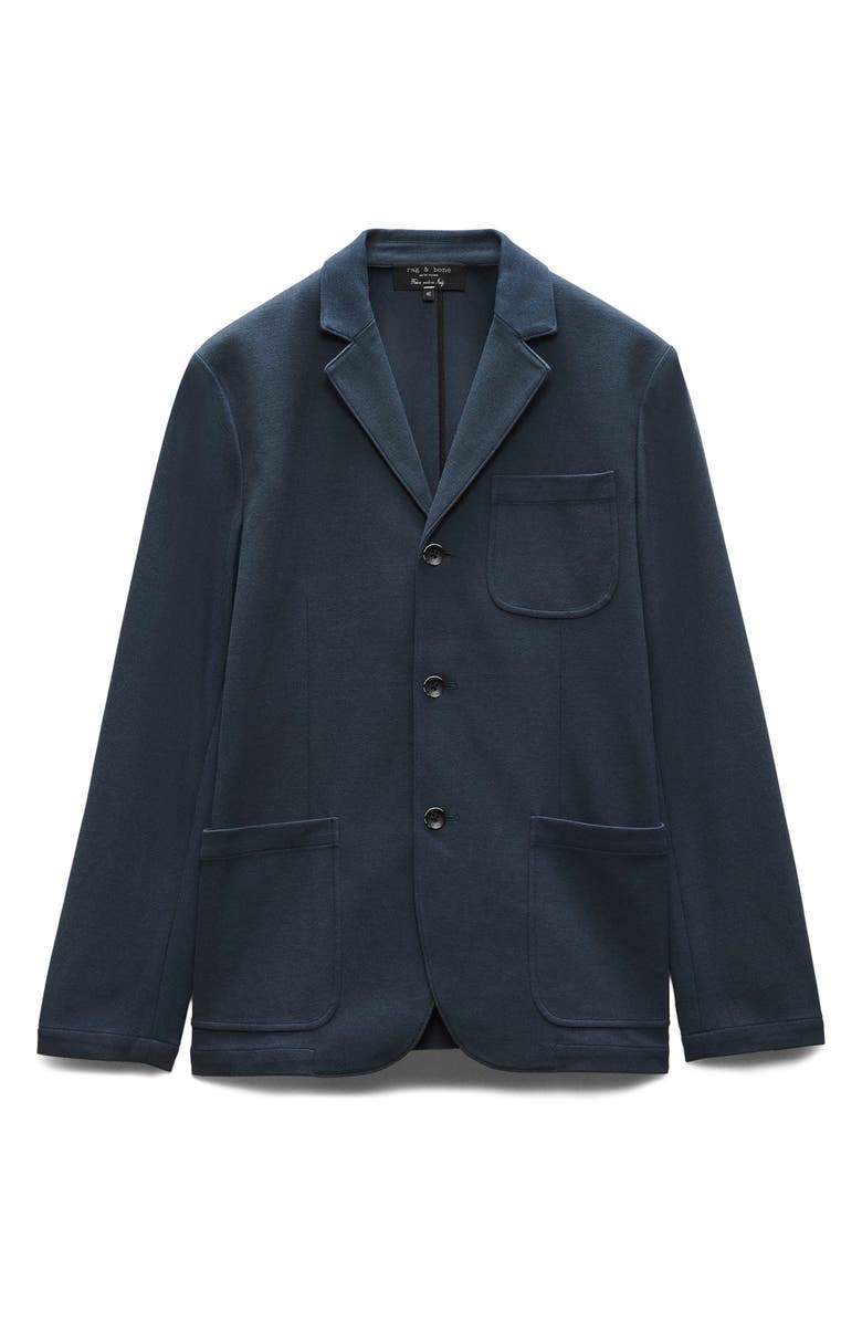 rag & bone Achilles Navy Cotton Blend Knit Sport Coat, Alternate, color, Ink Blue