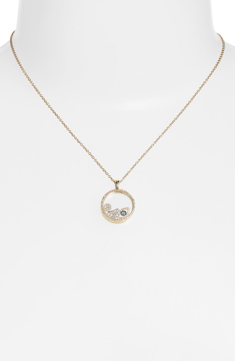 Meira T Diamond Shaker Pendant Necklace, Alternate, color, Yellow Gold