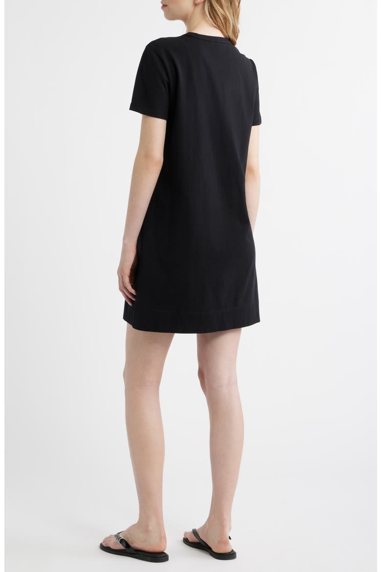 T-Shirt Minidress, Alternate, color, JET BLACK