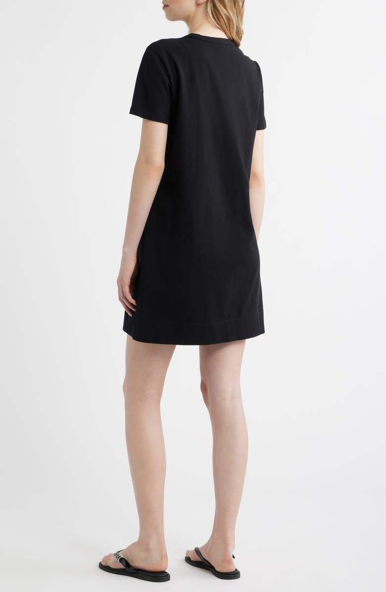 Madewell T-Shirt Minidress, Alternate, color, Jet Black