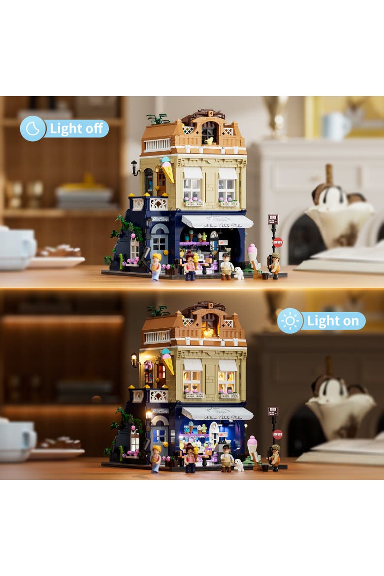 Gelato Store Lighting Building Set Model CT1948G, Alternate, color, Multicolor