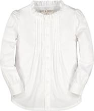 Hope & Henry Baby Girls' Organic Pintuck Button Down Blouse, Infant