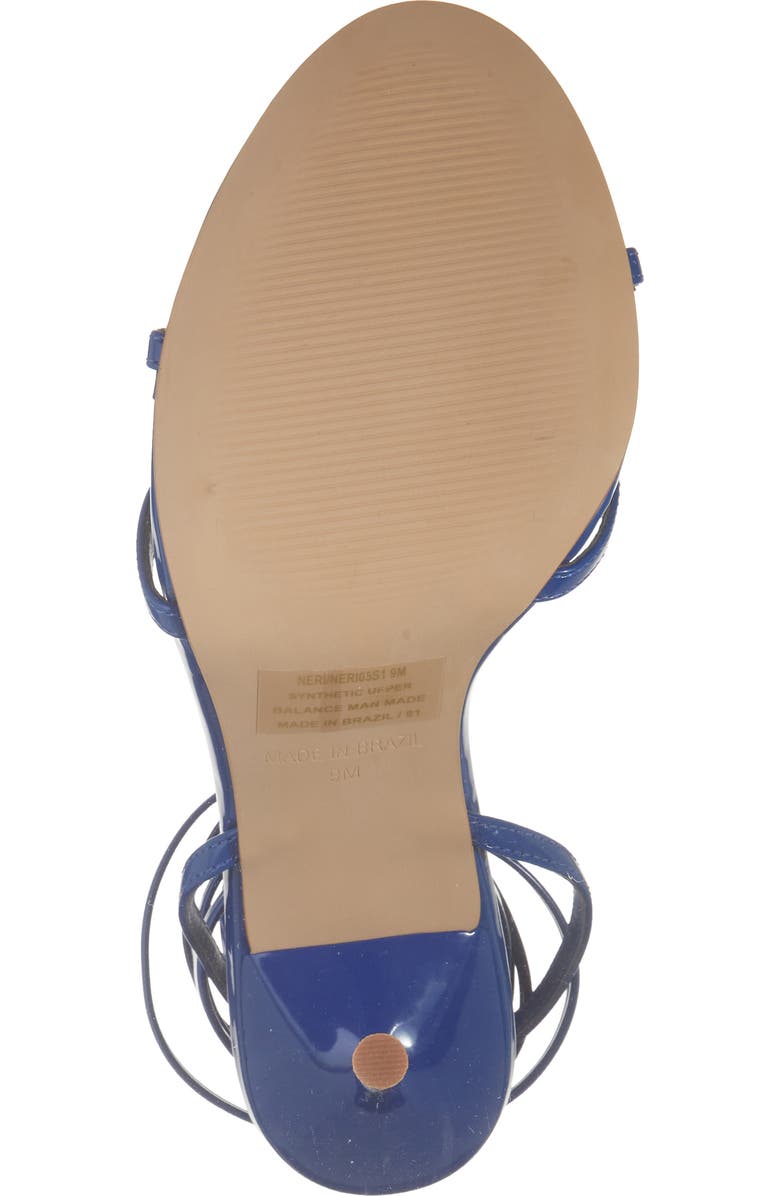 Steve Madden Neri Wrap Heeled Sandal, Alternate, color, Blue Patent