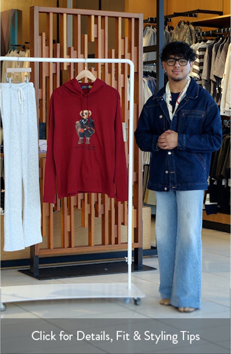 Polo Bear Jersey Graphic Hoodie, sales video thumbnail