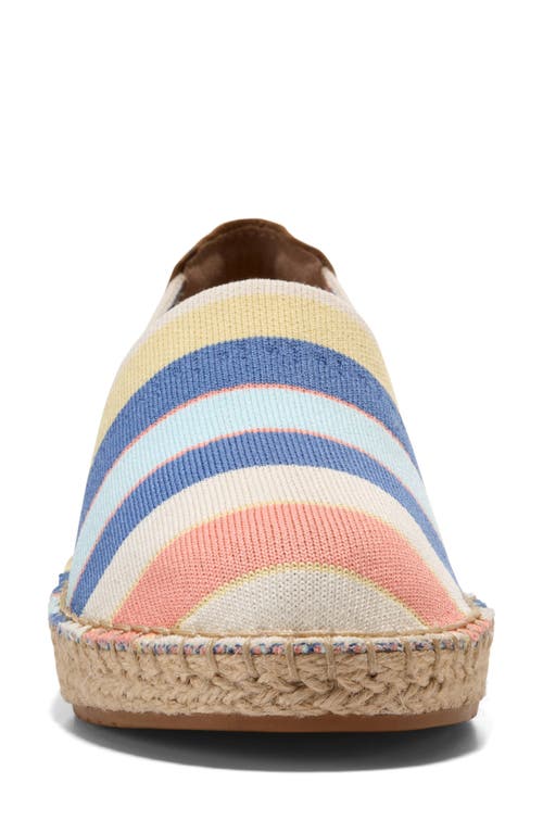 Shop Cole Haan Cloudfeel Stitchlite Espadrille Flat In Ivory/dessert Flow