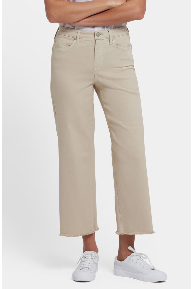 Coco High Waist Crop Wide Leg Jeans, Main, color, FEATHER