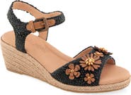 Gentle Souls Gibson Espadrille Ankle Strap Platform Wedge Sandal