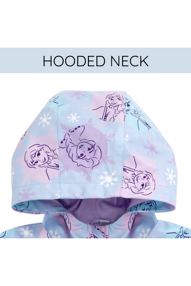 Frozen Hooded Rain Jacket, Alternate, color, Elsa Blue Purple