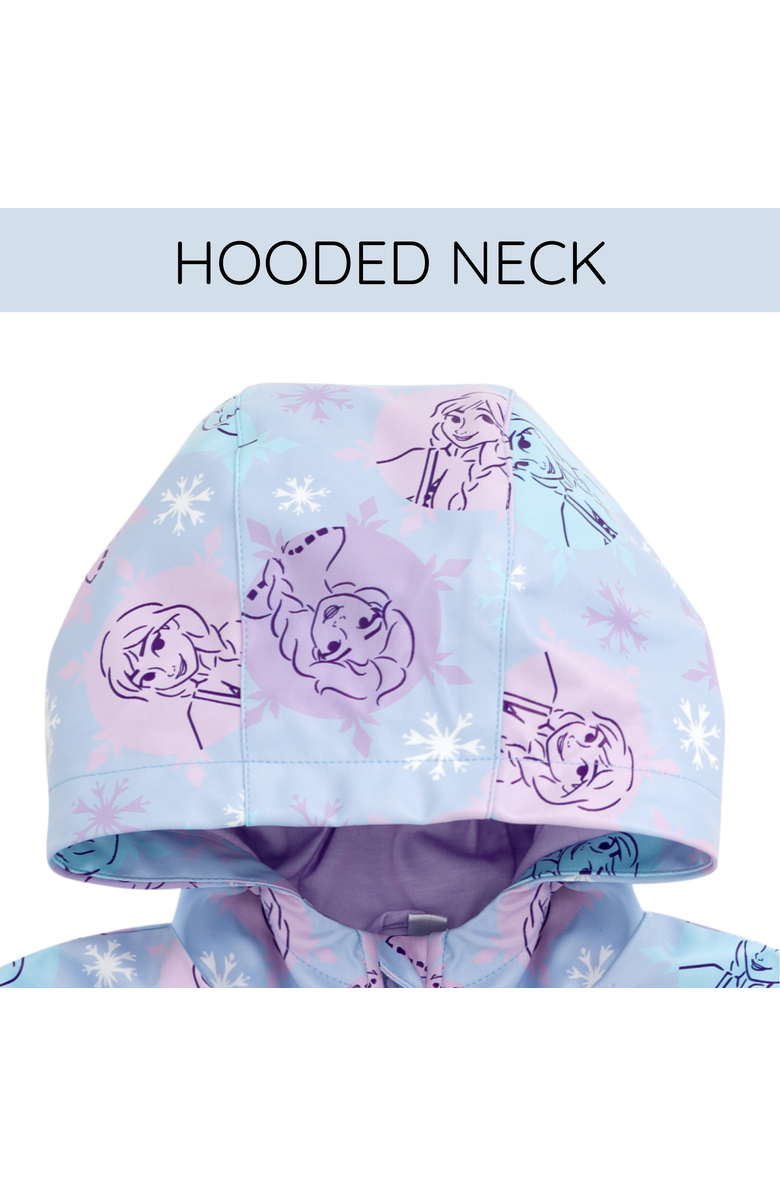 Disney Frozen Hooded Rain Jacket, Alternate, color, Elsa Blue Purple