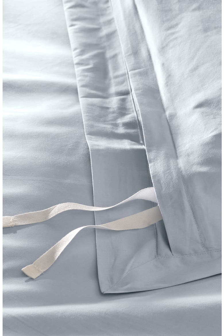 Percale Hemmed Duvet Cover & Shams Set, Alternate, color, HYDRANGEA