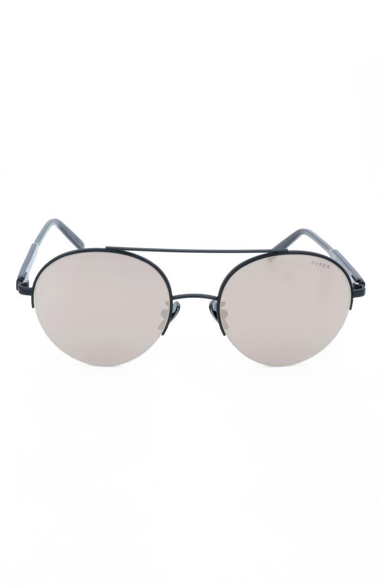 SUPER by RETROSUPERFUTURE<sup>®</sup> 56mm Aviator Sunglasses, Main, color, Black