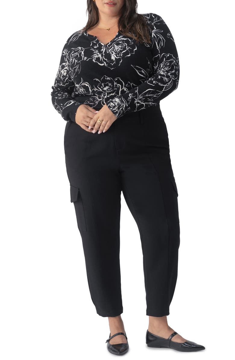 Sanctuary Perfect Notch Print Long Sleeve T-Shirt, Alternate, color, 