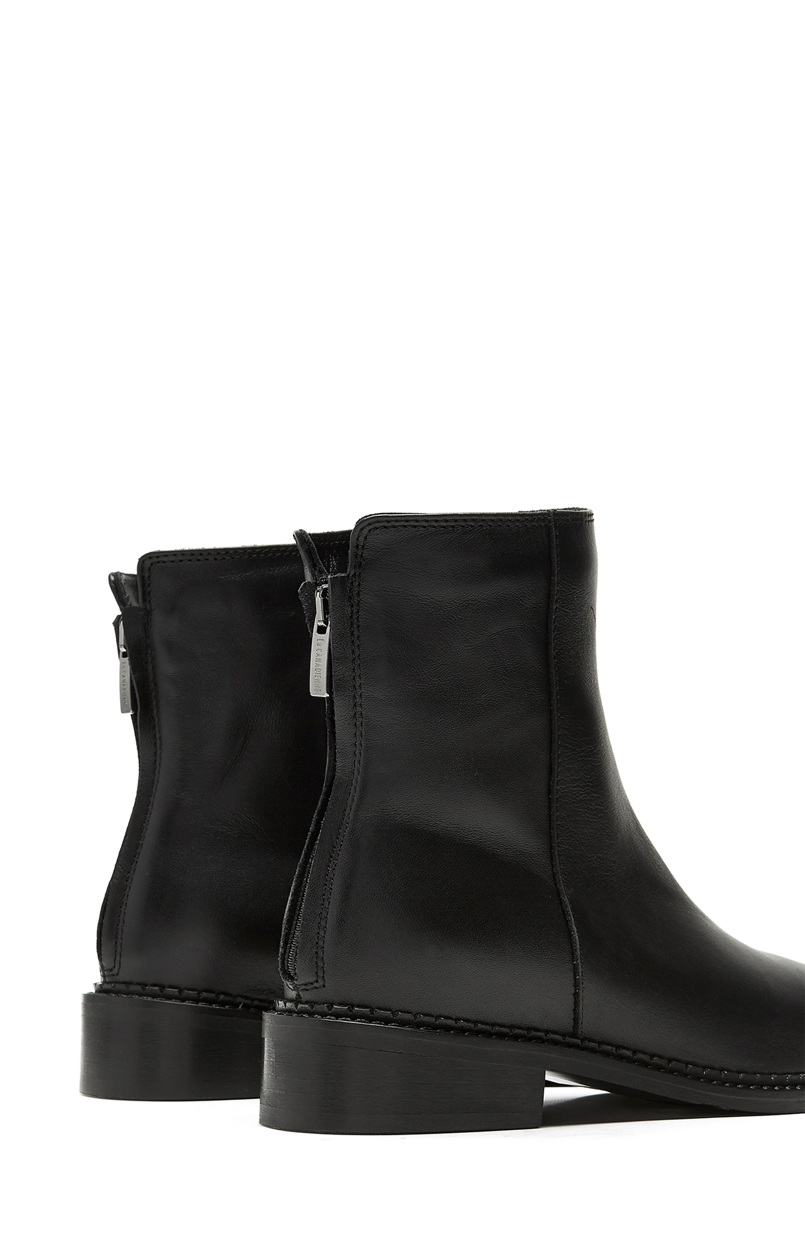 La Canadienne Selina Waterproof Bootie, Alternate, color, Black Leather