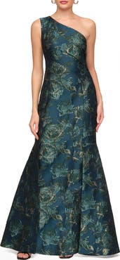 JS Collections Agnes One-Shoulder Gown