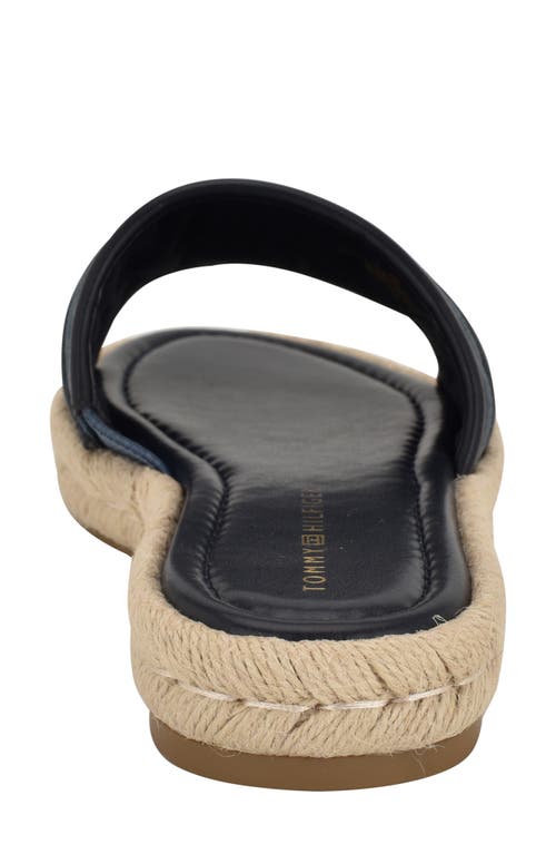 Tommy Hilfiger Hadjea Espadrille Slide Sandal In Vintage Blue/marine