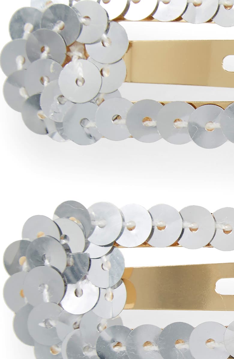 8 Other Reasons 2-Pack Salty Kisses Sequin Hair Clip, Alternate, color,