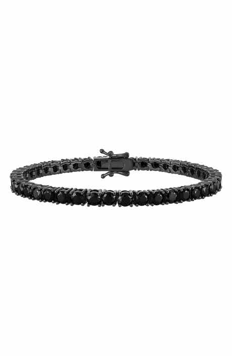 Black Spinel Tennis Bracelet