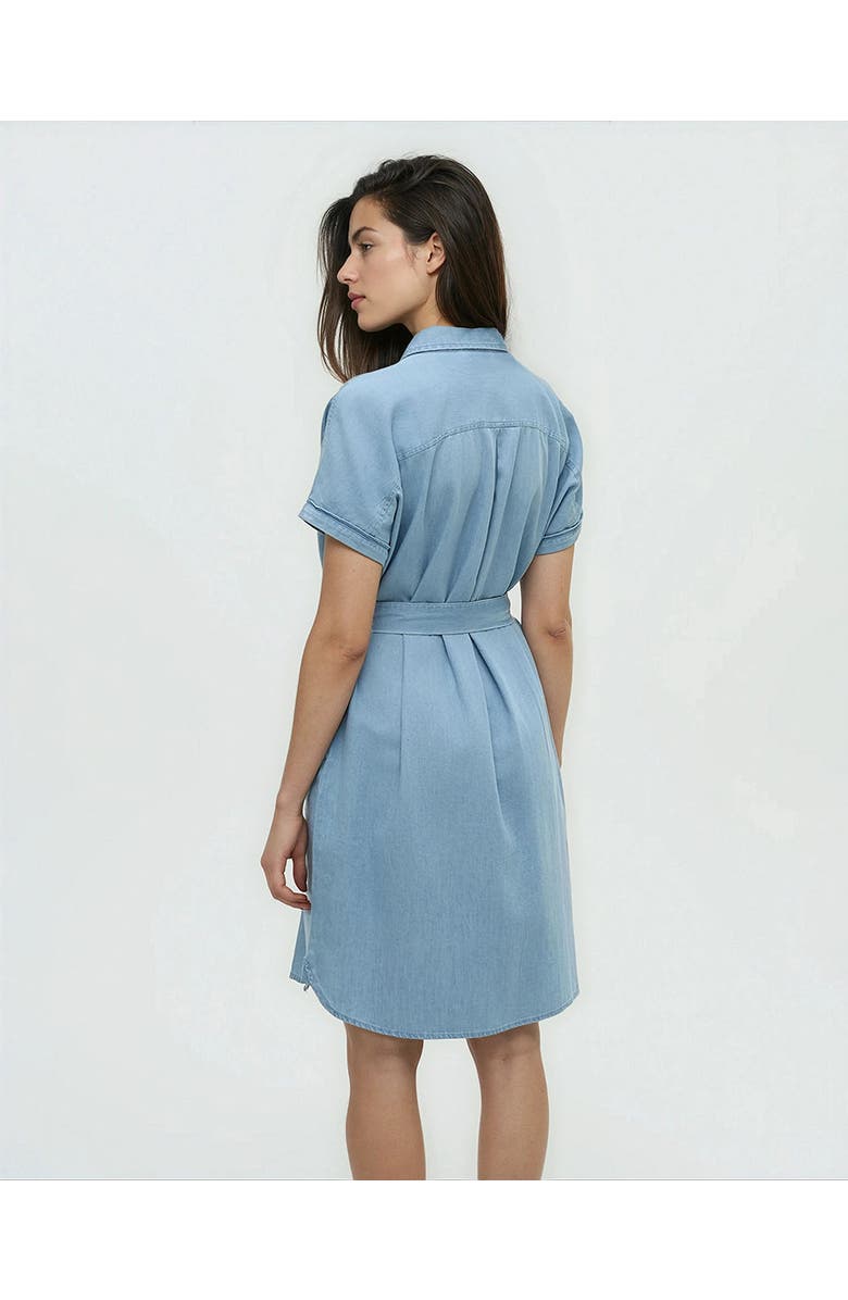 tentree Tern Dress, Alternate, color, Light Wash