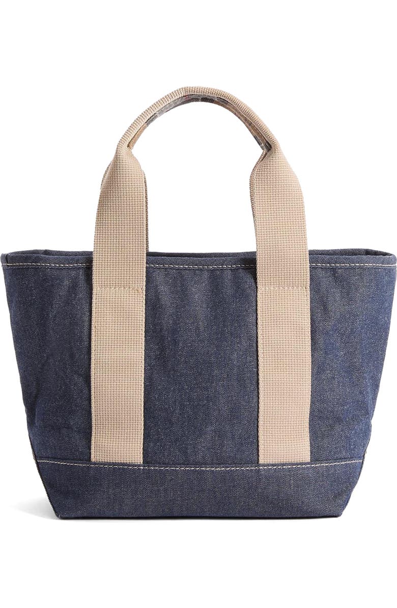 Barbour Mini Mya Denim Tote, Alternate, color, Indigo