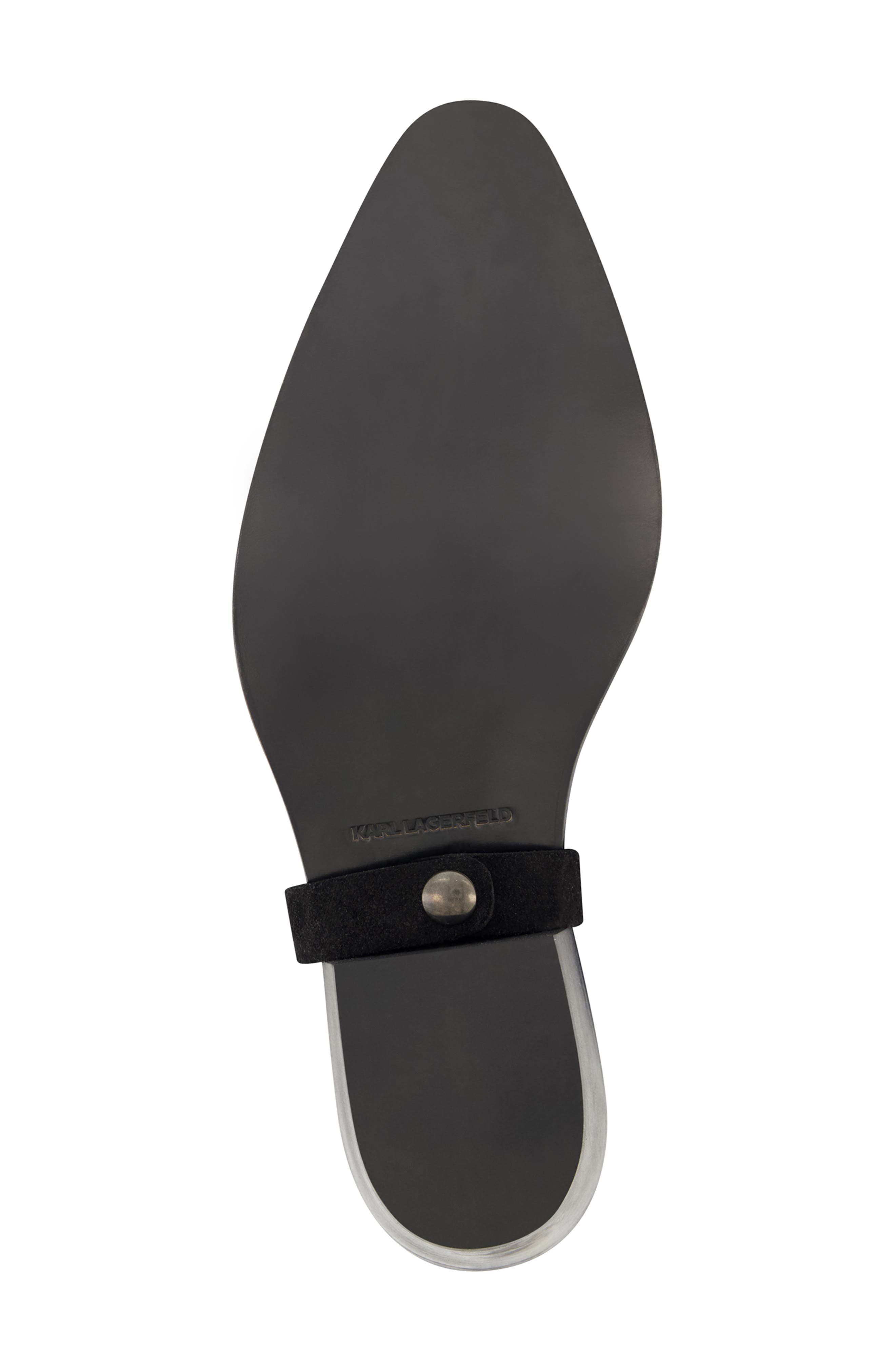 KARL LAGERFELD PARIS Suede Zip Boot, Alternate, color, 