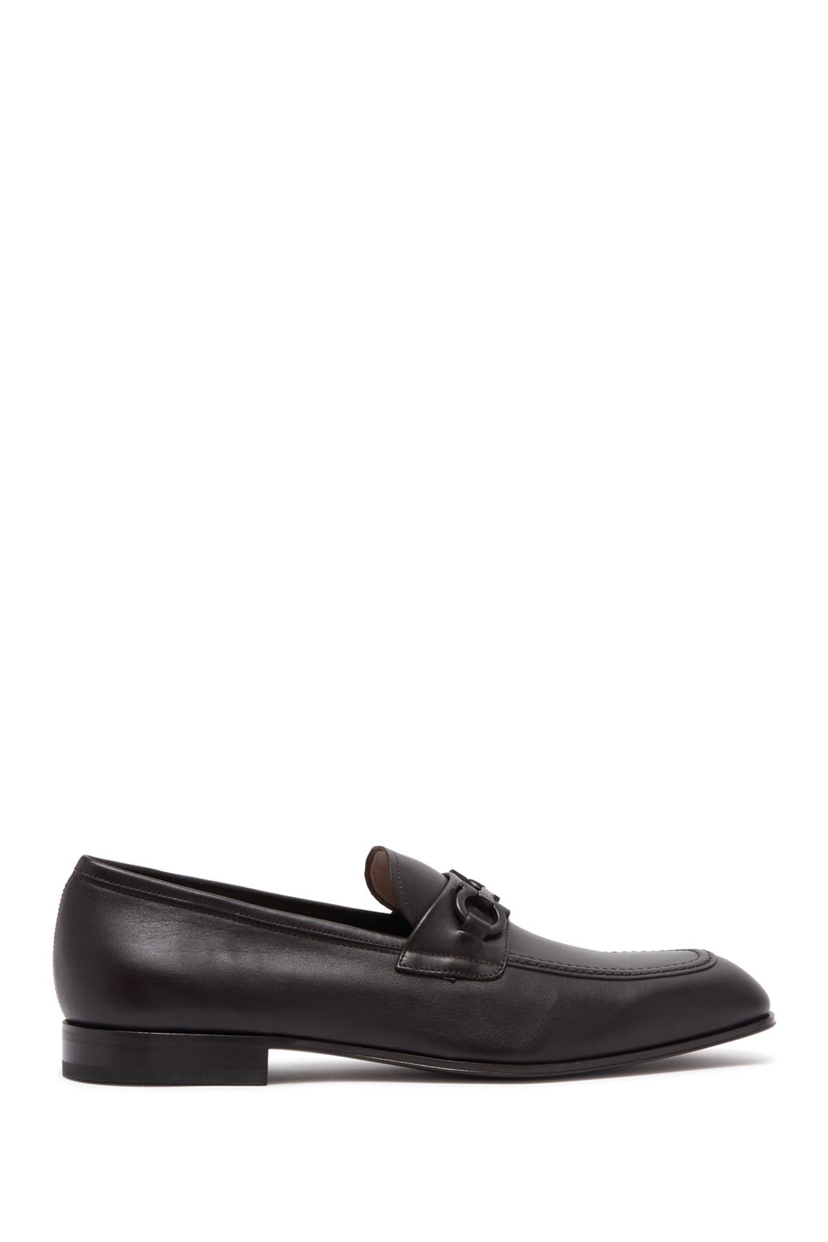 FERRAGAMO Horsebit Leather Loafer, Alternate, color, 