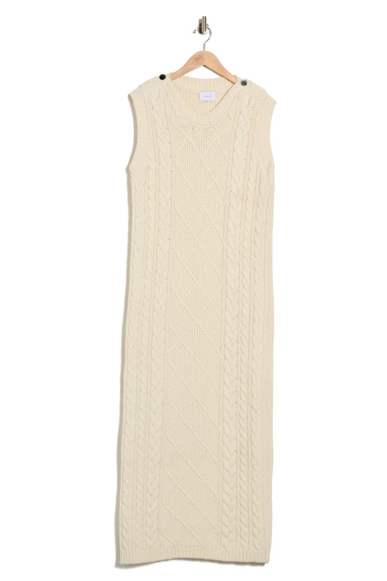 Sleeveless Cable Stitch Sweater, Alternate, color, ECRU