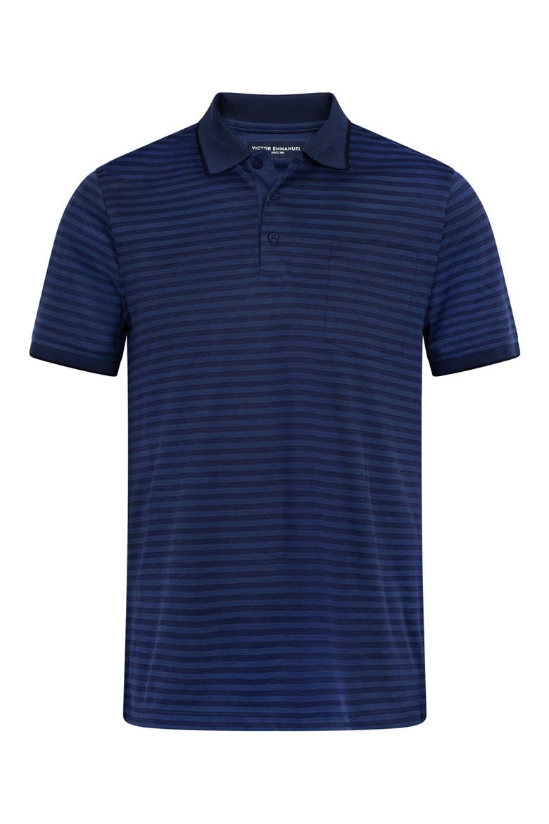 Tipped Knit Polo, Alternate, color, NAVY