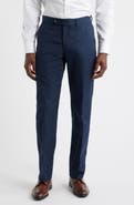 Berle Trim Fit Flat Front Lyocell & Cotton Twill Chinos