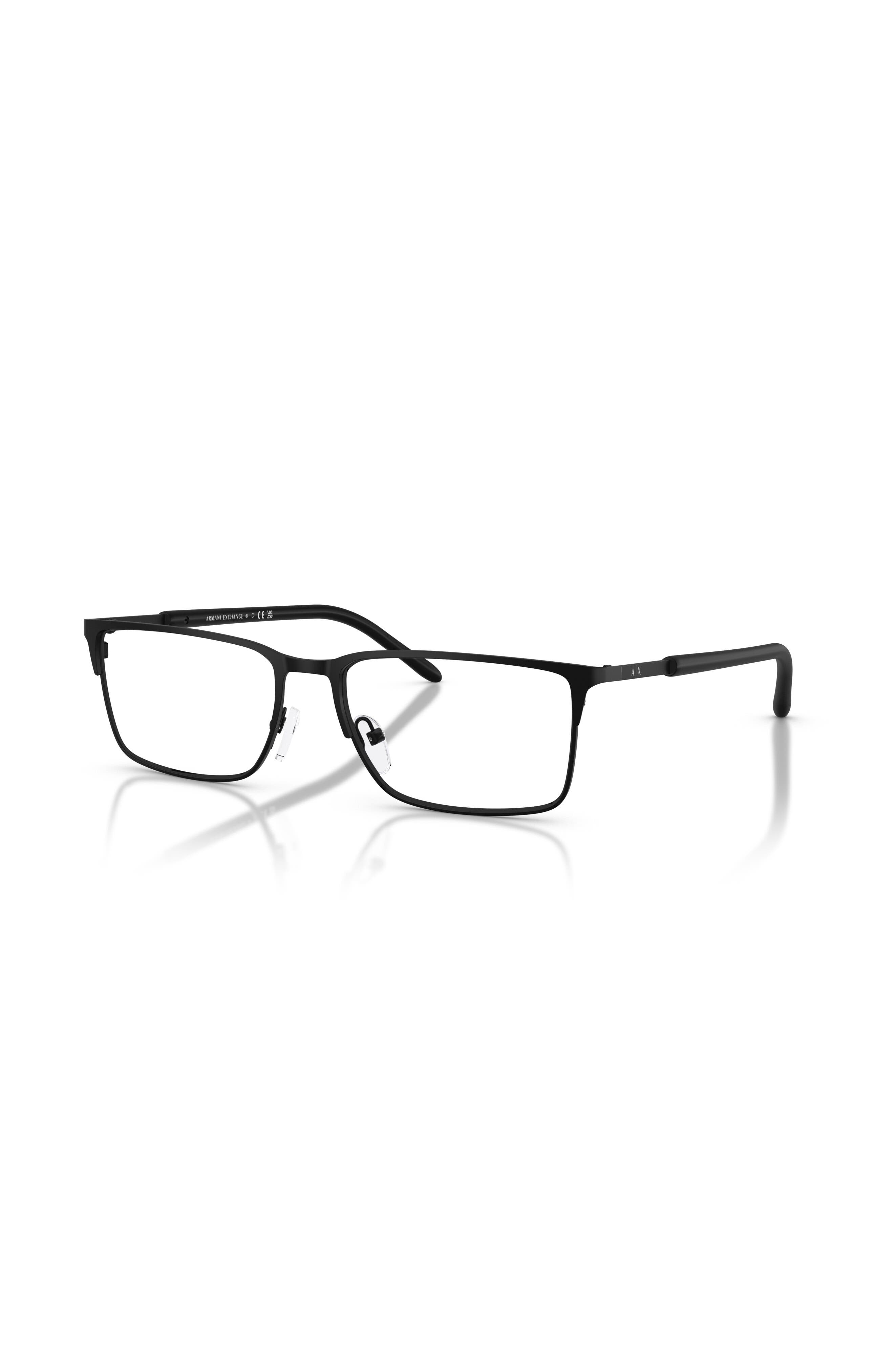Armani Exchange 56mm Rectangle Optical Glasses In Brown