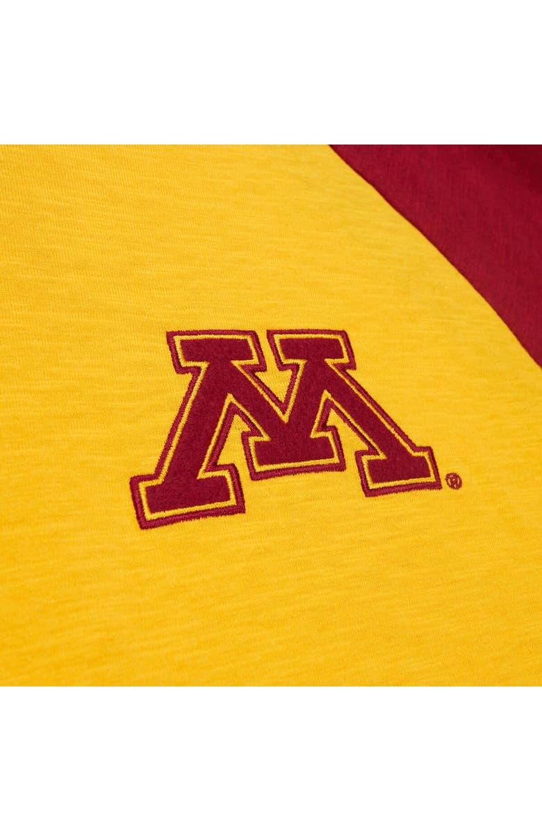 Mitchell & Ness Men's Mitchell & Ness Gold Minnesota Golden Gophers Legendary Slub Raglan Long Sleeve T-Shirt, Alternate, color, Gold