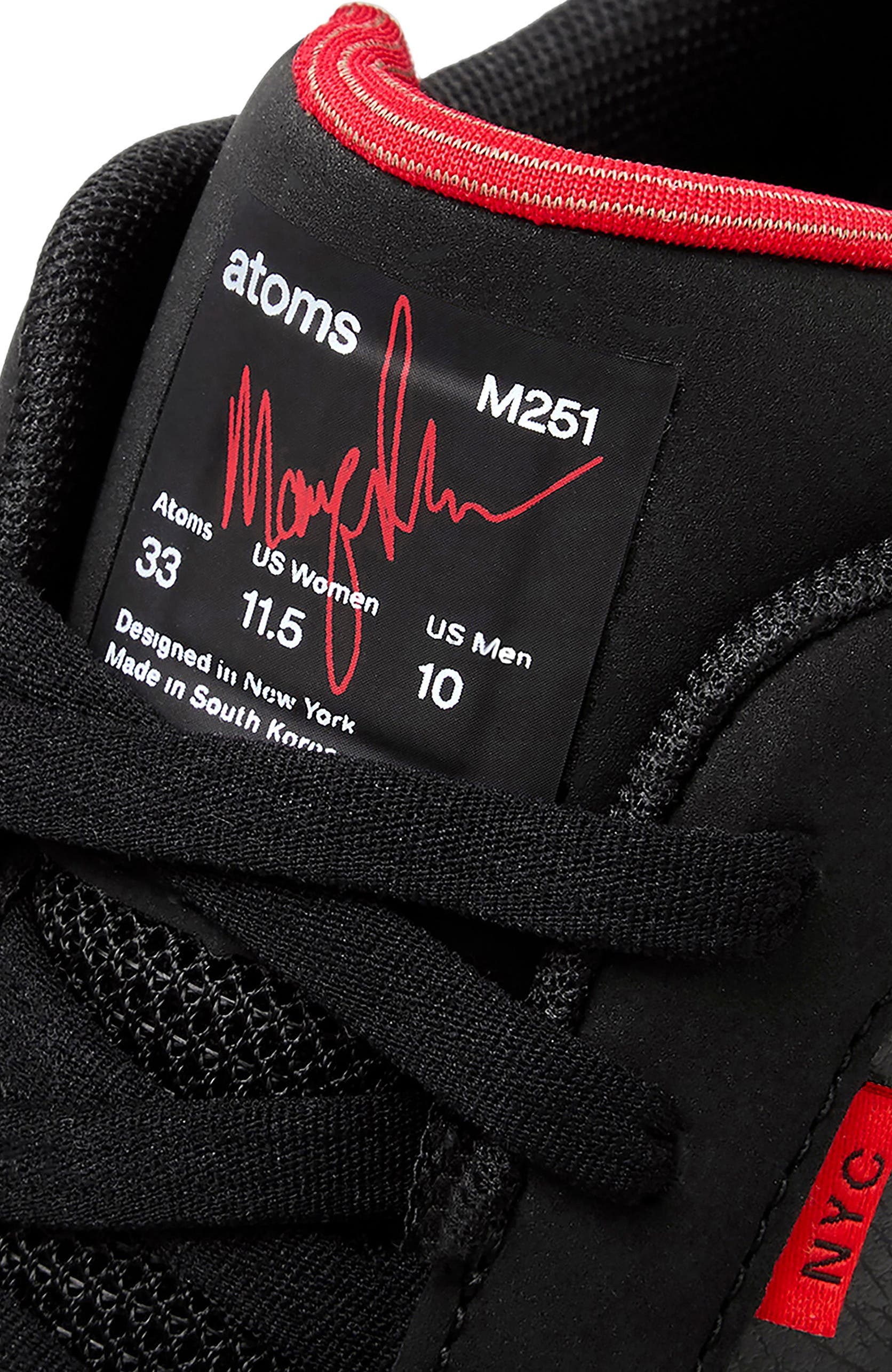 Model 251 Low Top Sneakers, Alternate, color, Red & Black