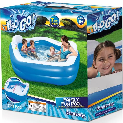 H2OGO! Family Fun Inflatable Kiddie Pool in Blue  product