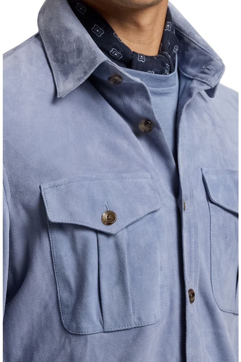 Barron Lux Suede Shirt Jacket, Alternate, color, SOFT BLUE