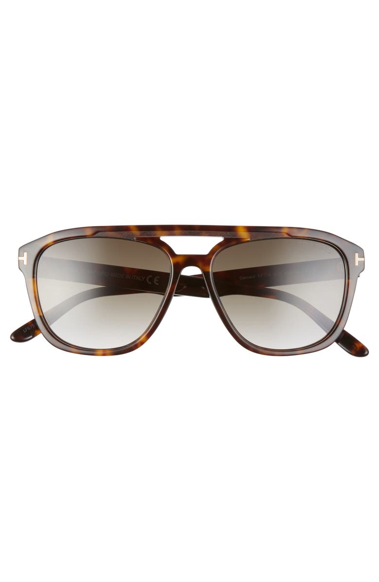TOM FORD Gerrard 56mm Aviator Sunglasses, Alternate, color, 