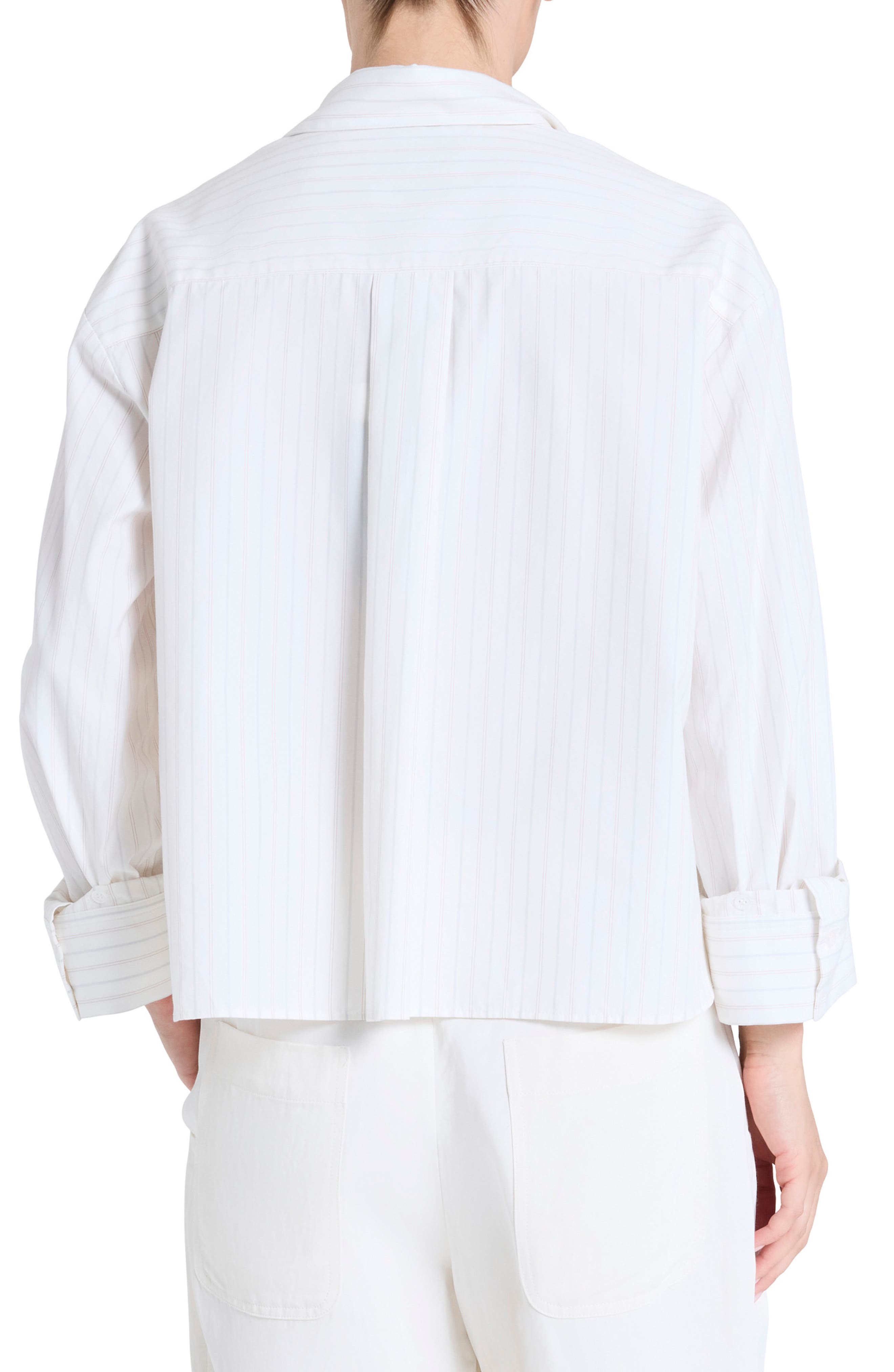 J.D. Pinstripe Cotton Button-Up Shirt - image 2