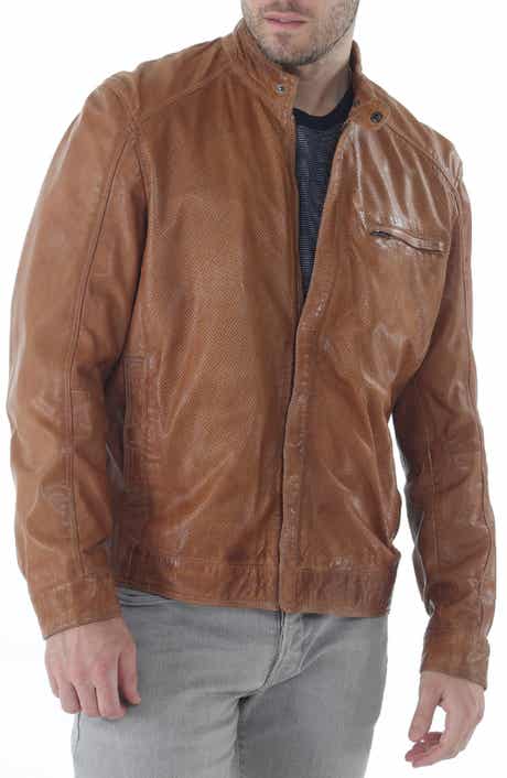 Perforated Leather Jacket