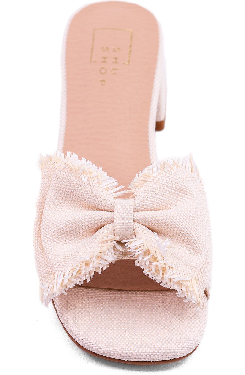 SHUSHOP Francesca Block Heel Sandal, Alternate, color, Bone