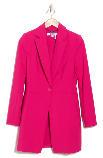 DKNY DKNY ONE-BUTTON TOPPER JACKET 